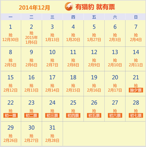 你可以收藏下 春运抢票日历 所有站点的放票时间都改了 包括动车